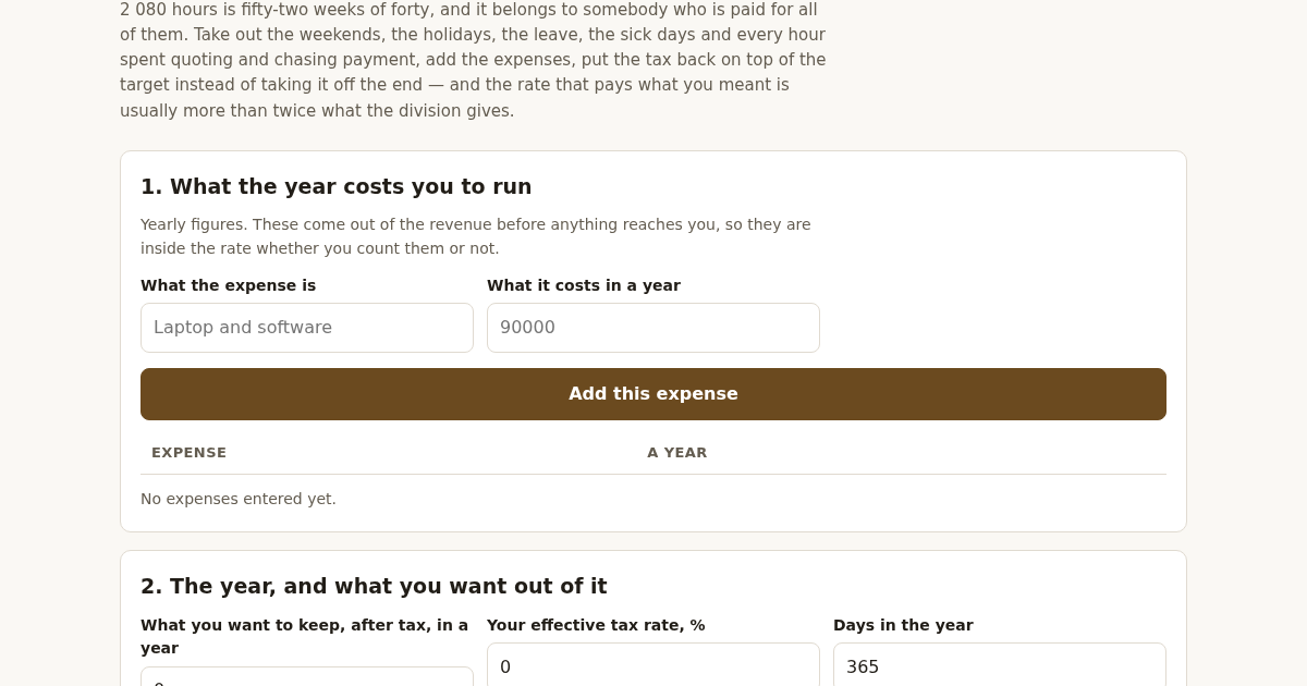 Rate Floor: The Hourly Rate That Actually Pays
